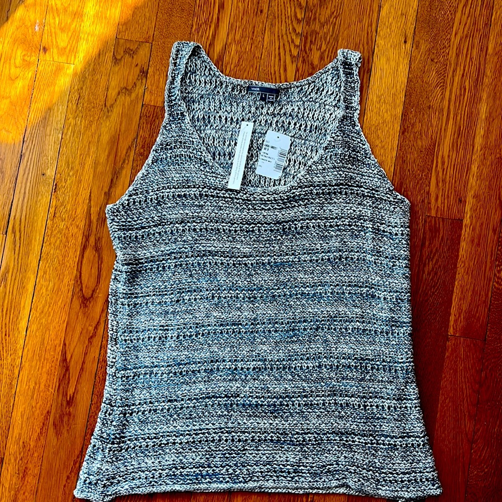 Vince NWT $300 Sz. Large Knit Sleeveless Top